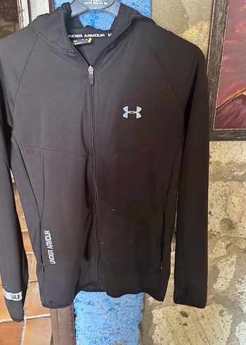 Under Armour Unisex Gri Fermuarlı Sweatshirt - Görsel 7