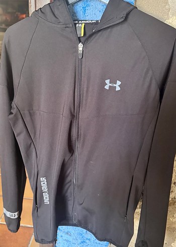 Under Armour Unisex Gri Fermuarlı Sweatshirt - Görsel 3