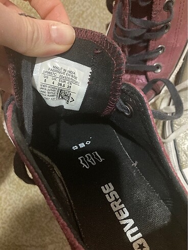 36 Beden bordo Renk Converse