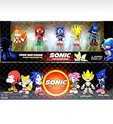 Sonic Oyuncak Karakterleri Sonic 5 Li Figür