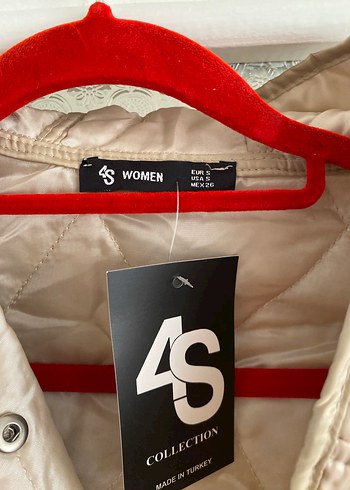 Bej Düğmeli Kadın Midi Ceket - Görsel 2