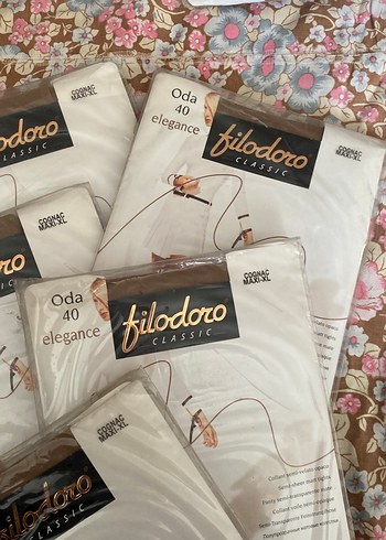 Filodoro Bej Midi Çorap - Görsel 2