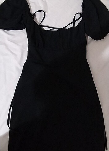 xs Beden siyah mini elbise 