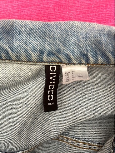 34 Beden mavi Renk H&M kot ceket