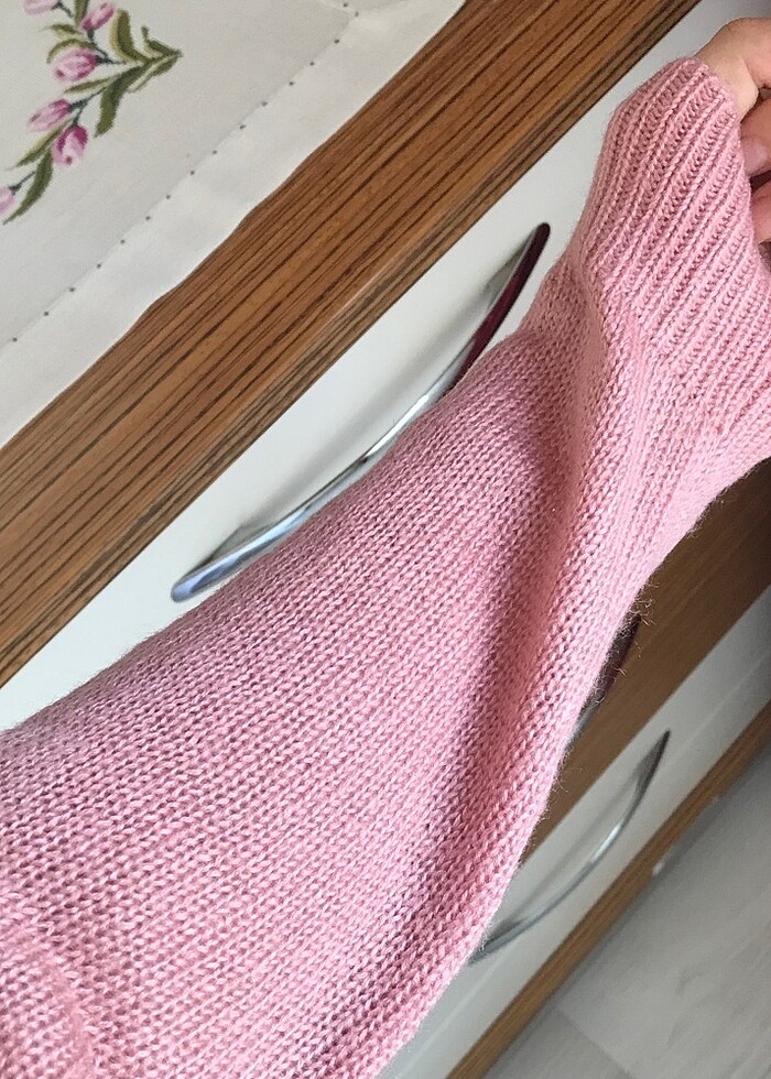 h&m pembe kazak - Görsel 3