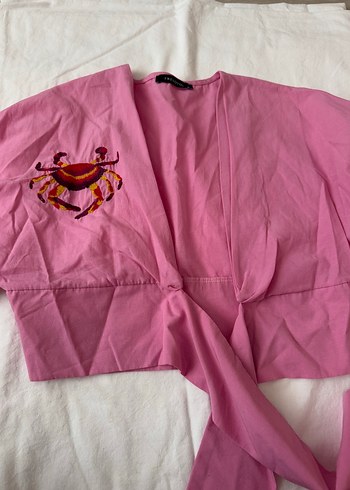 Nakışlı Pembe Bohem tshirt - Görsel 2