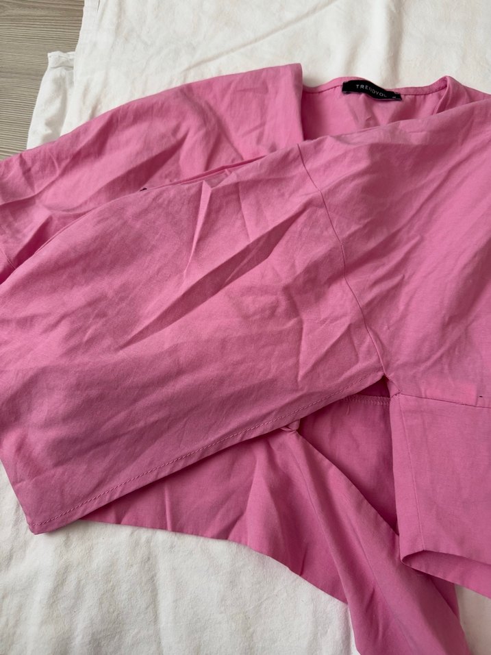 Nakışlı Pembe Bohem tshirt - Görsel 3