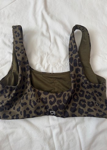 Kahverengi Leopar Desenli Spor Sütyen - Görsel 2