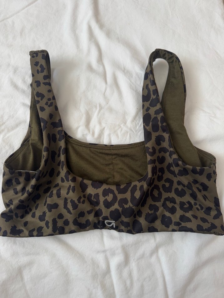 Kahverengi Leopar Desenli Spor Sütyen - Görsel 2