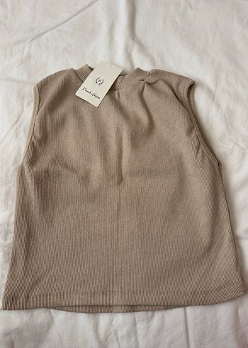 Kadın Kahverengi Kolsuz Yüksek Yakalı Atlet - Görsel 4