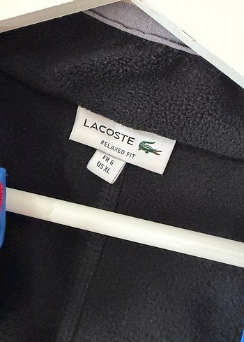 Lacoste Siyah Pelus Fermuarli Ceket