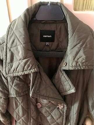 m Beden Yeşil koton mont