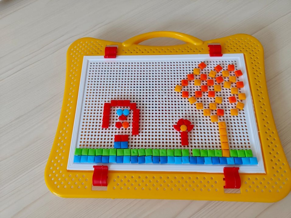 Sarı Renkli Eğitim Oyuncağı Tahtası - Görsel 2