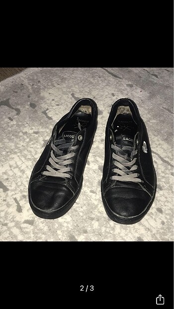Siyah lacoste ayakkabı
