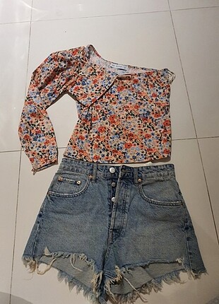 Zara short ve top 