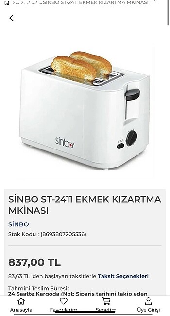 Ekmek kızartma makinesi