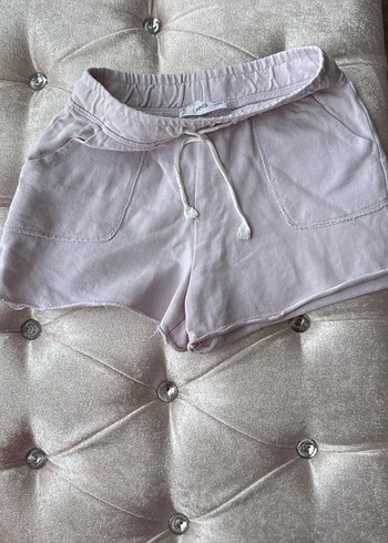 Kadın Gri Pamuk Mini Şort - Görsel 2