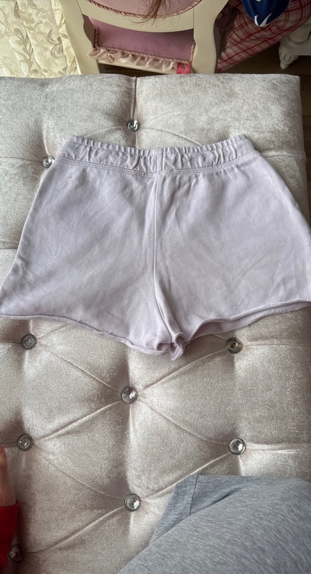 Kadın Gri Pamuk Mini Şort - Görsel 3