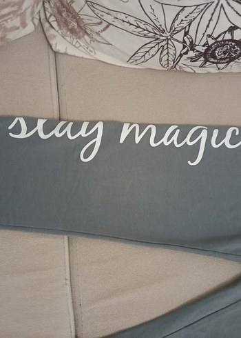 Gri Baskılı Kız Taytı - Görsel 6