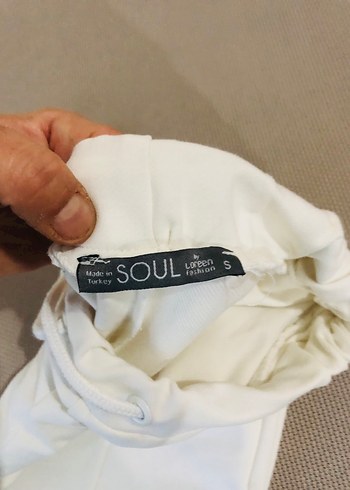 Fermuarlı Beyaz Midi Kadın Eşofman Altı - Görsel 6