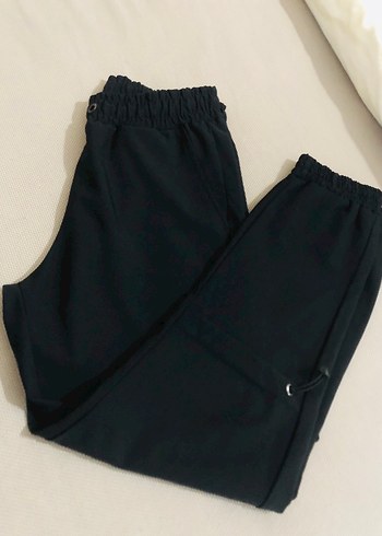 Ünisex Siyah Fermuarlı Outdoor Eşofman Altı - Görsel 6