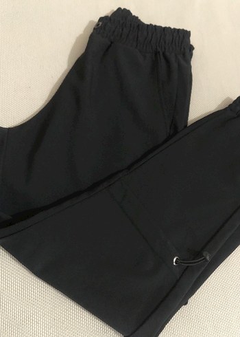 Ünisex Siyah Fermuarlı Outdoor Eşofman Altı - Görsel 7