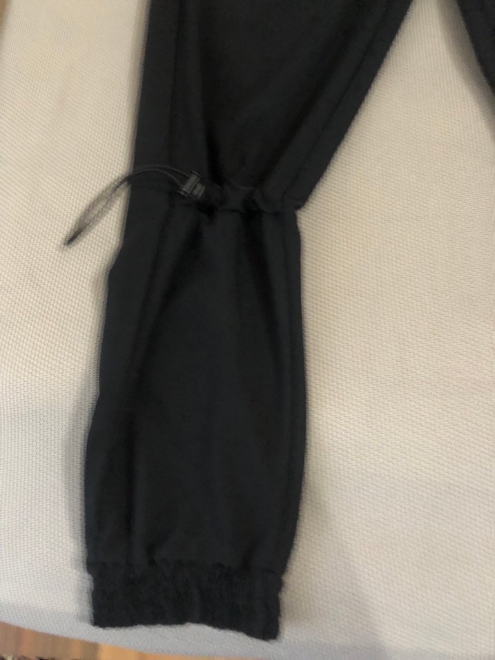 Ünisex Siyah Fermuarlı Outdoor Eşofman Altı - Görsel 3