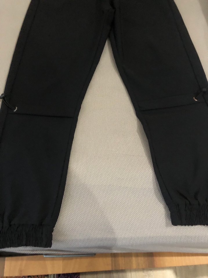 Ünisex Siyah Fermuarlı Outdoor Eşofman Altı - Görsel 4