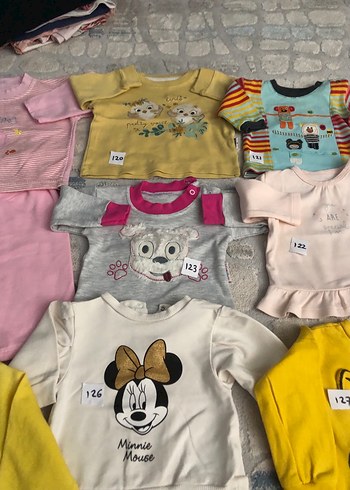 Pembe Uzun Kollu Baskılı Bebek Kız Takımı - Görsel 8