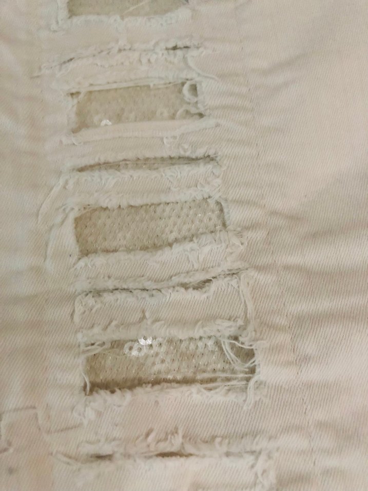 Ekru Dantel Detaylı Rahat Pantolon — görsel 4/12