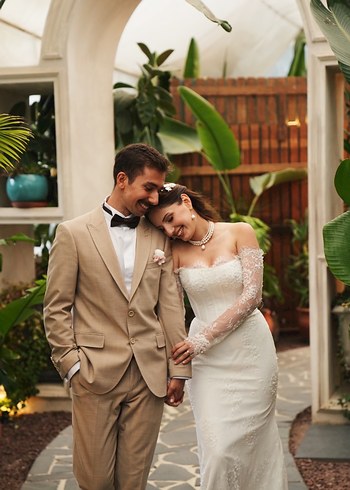 Fransız Dantelli Gelinlik - Görsel 3