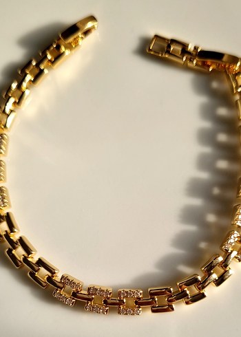 Zirkon Taşlı Kare Çelik Bileklik - Görsel 2