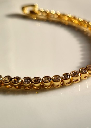 Ful Yuvarlak Zirkon Taş Çelik Bileklik - Görsel 2