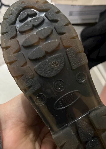 Kahverengi Kamuflaj Desenli Erkek Çocuk Lastik Bot - Görsel 3