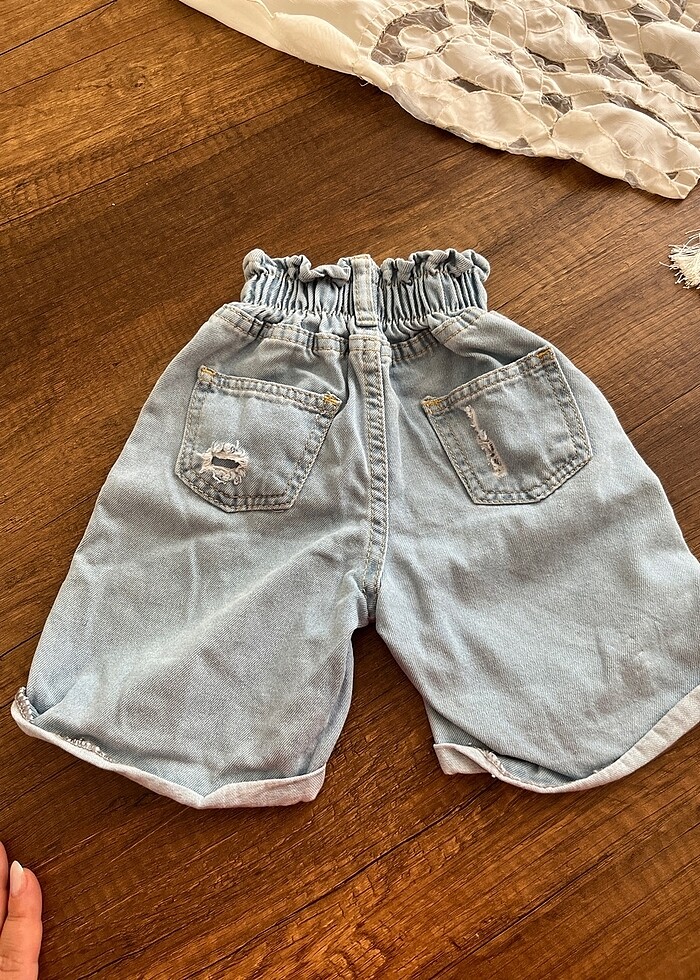 Zara kot şort - Görsel 3