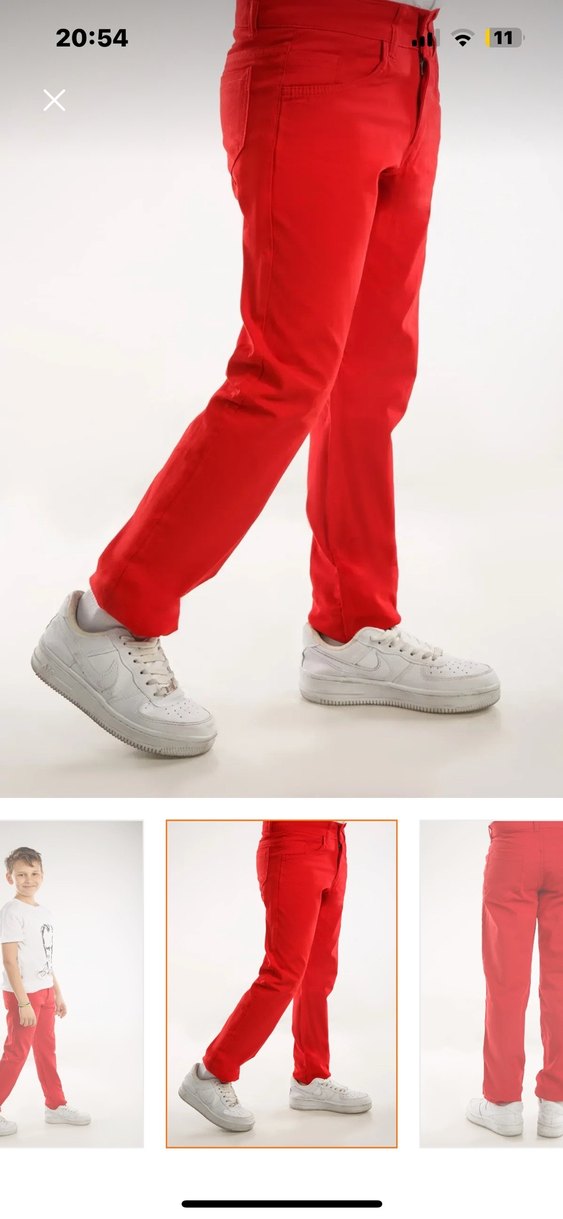 Kırmızı  Erkek Çocuk Pantolonu - Görsel 3