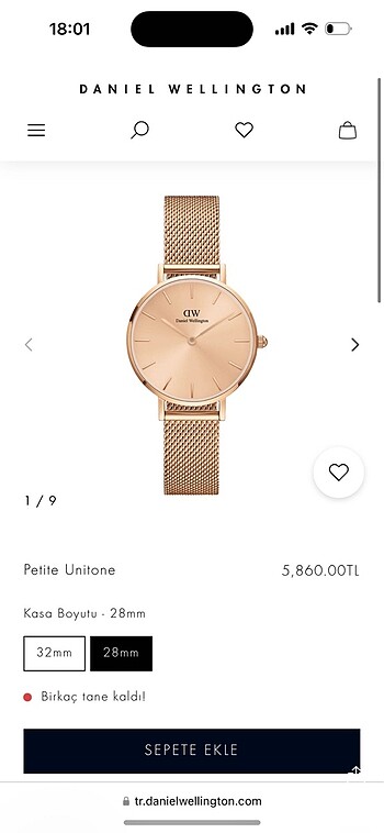 Daniel wellington kadın saat