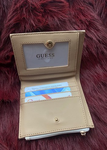 GUESS Kadın Beyaz Deri Cüzdan - Görsel 3