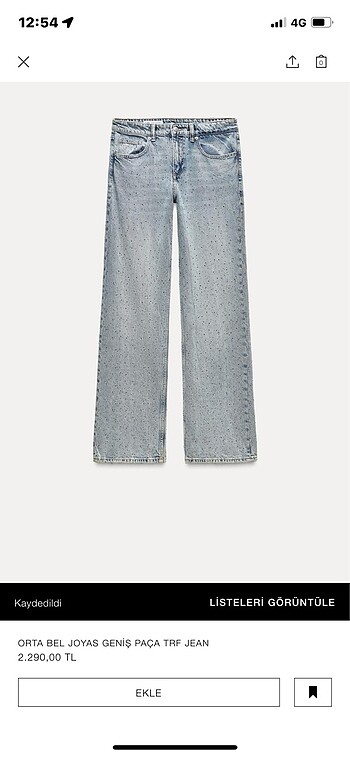 Zara Taşlı Pantolon