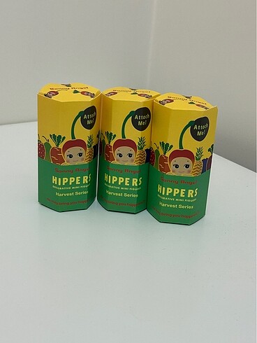 3lü Sonny Angel Hippers meyve sebze serisi orijinal