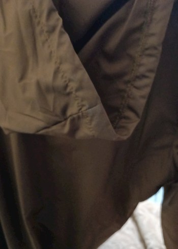 Kahverengi Fermuarlı Uzun yağmurluk - Görsel 6