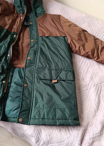 Erkek Çocuk Kapüşonlu Rahat Mont - Görsel 2