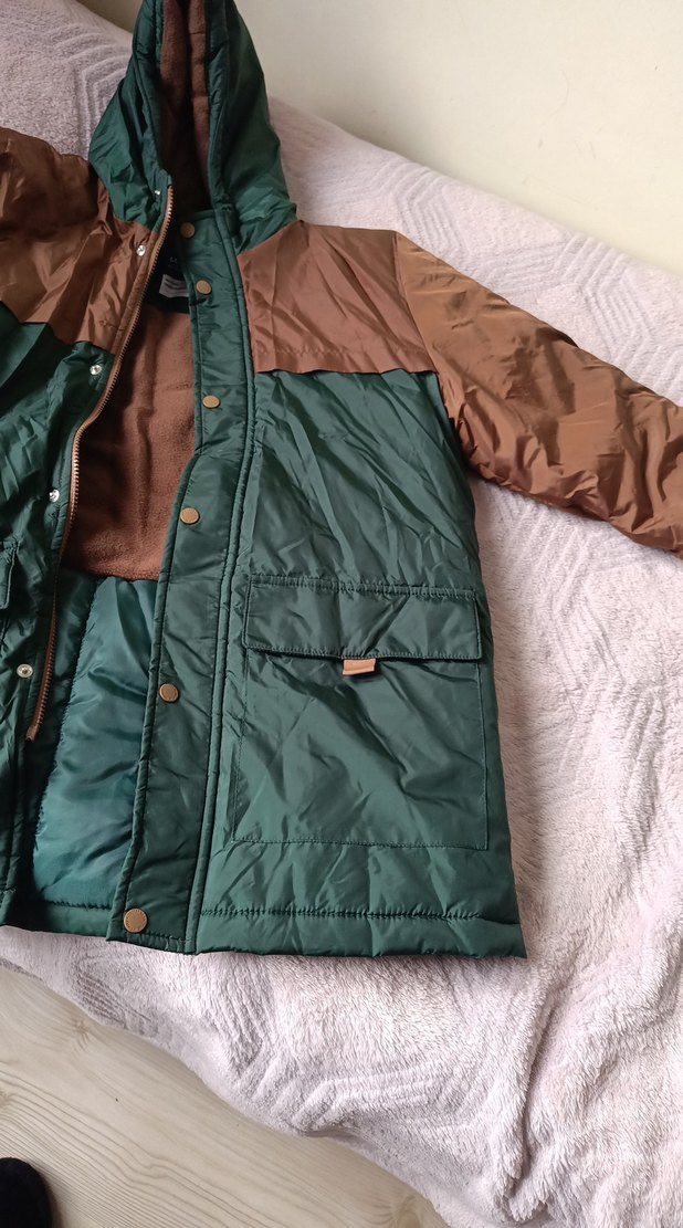 Erkek Çocuk Kapüşonlu Rahat Mont - Görsel 2