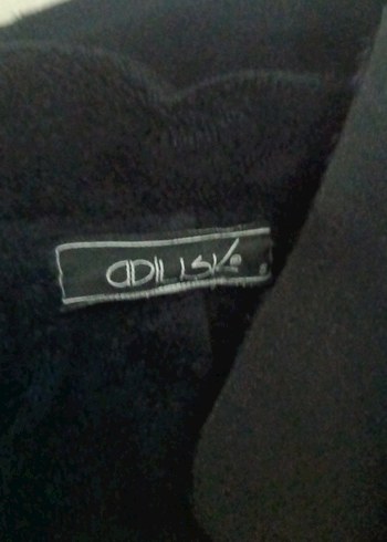 Düğmeli Siyah Süet Midi  Ceketi - Görsel 3