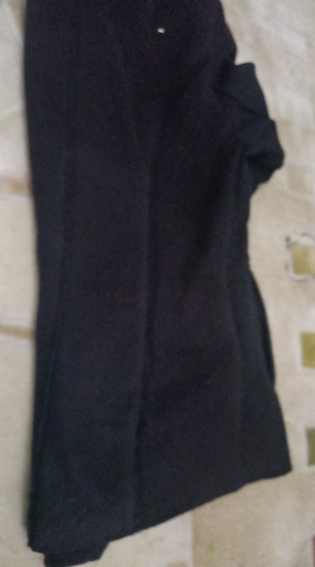 Düğmeli Siyah Süet Midi  Ceketi - Görsel 5