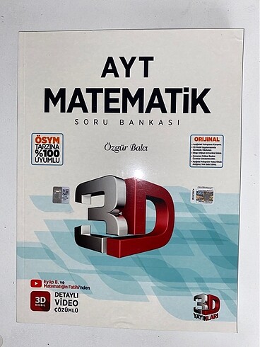 AYT MATEMATİK SORU BANKASI 3D