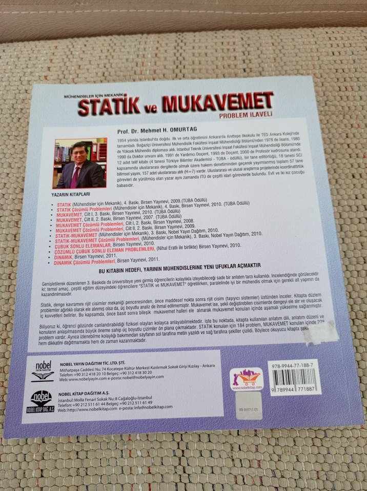 Statik ve Mukavemet - Mehmet H. Omurtağ - Görsel 2