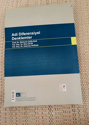 Adi Diferensiyel Denklemler Kitabı - Görsel 2