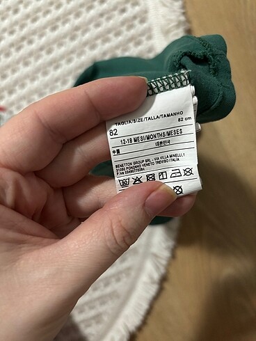 9-12 Ay Beden yeşil Renk Uzun kollu tshirt