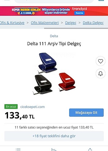 Beden Renk Delta 111 Arşiv Delgeç